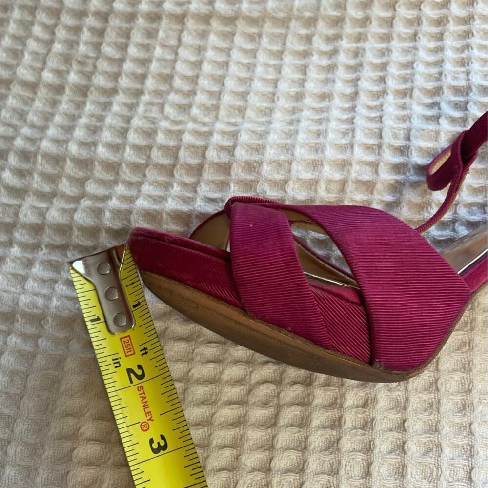 Badgley Mischka Glam Eventwear Purple T Strap Stiletto Heels W/ Dust Bag Sz 6.5 - Picture 7 of 16
